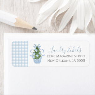 Preppy Southern Christmas Tree Address Labels
