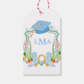 Preppy Southern Cowgirl Monogram Abschluss Geschenkanhänger (Vorderseite)