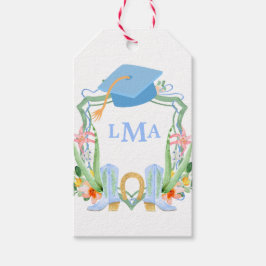 Preppy Southern Cowgirl Monogram Abschluss Geschenkanhänger