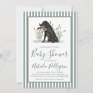 Preppy Southern Duck Hunter Baby Showdusche Einladung