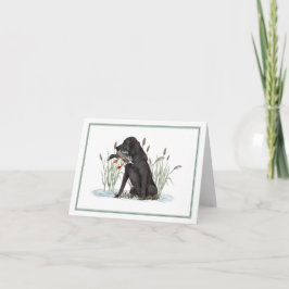 Preppy Southern Duck Hunter Danke Karte