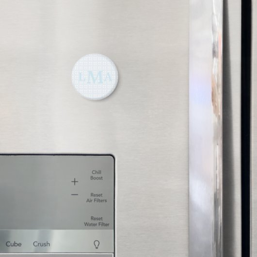 Preppy Southern Gingham Monogram Abschluss Magnet (In Situ (Kühlschrank))