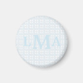Preppy Southern Gingham Monogram Abschluss Magnet (Vorne)
