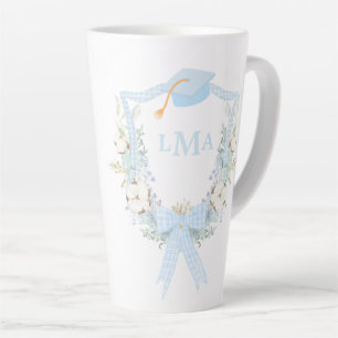 Preppy Southern Gingham Monogram Abschluss Milchtasse