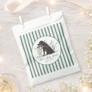 Preppy Southern Green Boy Dog Baby Dusche Geschenktütchen