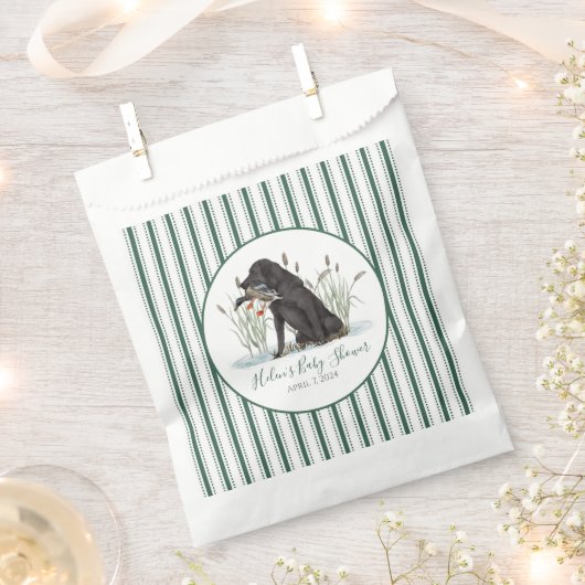 Preppy Southern Green Boy Dog Baby Dusche Geschenktütchen (Ausgeschnitten)