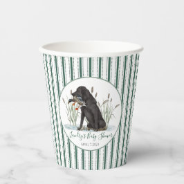 Preppy Southern Green Boy Dog Baby Dusche Pappbecher
