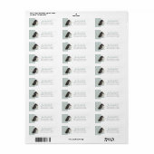 Preppy Southern Green Duck Dog Address Labels (Vorne)