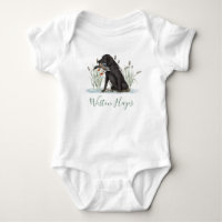 Preppy Southern Green Duck Dog Boy Baby Shooter