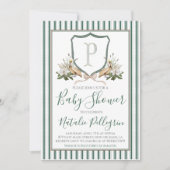 Preppy Southern Pelican Boy Baby Dusche Einladung (Vorderseite)