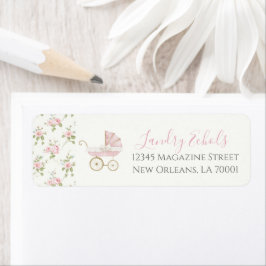 Preppy Southern Pink Floral Baby Dusche