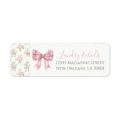 Preppy Southern Pink Floral Baby Dusche (Vorne)