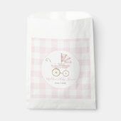 Preppy Southern Pink Girl Carriage Baby Shooter Geschenktütchen (Vorderseite)