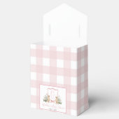 Preppy Southern Pink Girl Dog Babydusche Geschenkschachtel (Geöffnet)