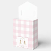 Preppy Southern Pink Girl Dog Babydusche Geschenkschachtel (Geöffnet)