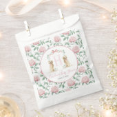 Preppy Southern Pink Girl Dog Babydusche Geschenktütchen (Ausgeschnitten)