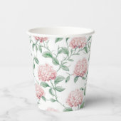 Preppy Southern Pink Girl Dog Babydusche Pappbecher (Rückseite)