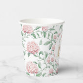 Preppy Southern Pink Girl Dog Babydusche Pappbecher (Rechts)