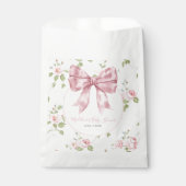 Preppy Southern Pink Girl Floral Baby Dusche Geschenktütchen (Vorderseite)
