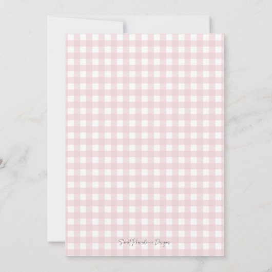 Preppy Southern Pink Girl Hund zum ersten Geburtst Einladung (Rückseite)