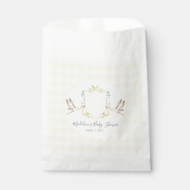 Preppy Southern Yellow Stork Baby Showroom Geschenktütchen