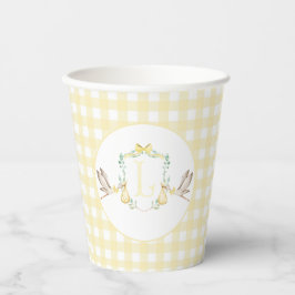 Preppy Southern Yellow Stork Baby Showroom Pappbecher
