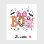 Preppy Spooky Halloween Boo Aufkleber (Blatt)