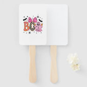 Preppy Spooky Halloween Boo Fächer (Vorne und Hinten)