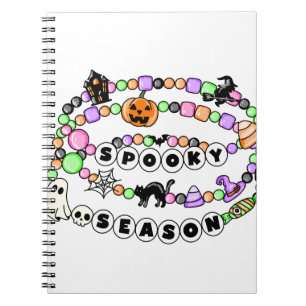 Preppy Spooky Season Halloween Freundschaftsbracel Notizblock