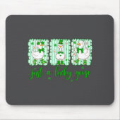 Preppy St Patrick's Day Just A Lucky Goose Leprech Mousepad (Vorne)