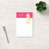 Preppy Strand-tropisches Seepferd-Rosa Post-it Klebezettel (Büro)