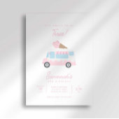 Preppy Stripe Sweet Ice Cream Birthday Invitation Einladung
