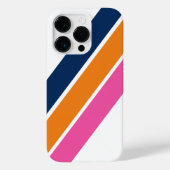 Preppy Striped Iphone 14 Pro Case (Rückseite)