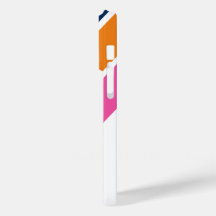 Preppy Striped Iphone 14 Pro Case