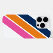 Preppy Striped Iphone 14 Pro Case (Rückseite (Horizontal))