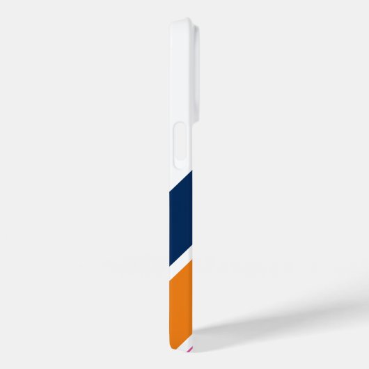 Preppy Striped Iphone 14 Pro Case (Rückseite / Rechts)