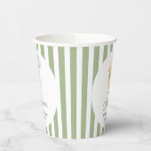 Preppy Stripes Cute Duck Theme Kids Birthday Party Pappbecher (Links)