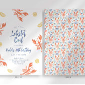 Preppy Stripes Hummer Boil Frische Meeresfrüchte F Einladung