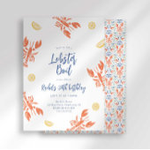 Preppy Stripes Hummer Boil Frische Meeresfrüchte F Einladung