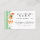 Preppy Stripes-Liebe beim ersten Spritz-Brautparty Begleitkarte (Vorderseite)