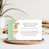 Preppy Stripes-Liebe beim ersten Spritz-Brautparty Begleitkarte