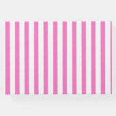 Preppy Summer Flamingo | Monogramm Gästebuch (Rückseite)