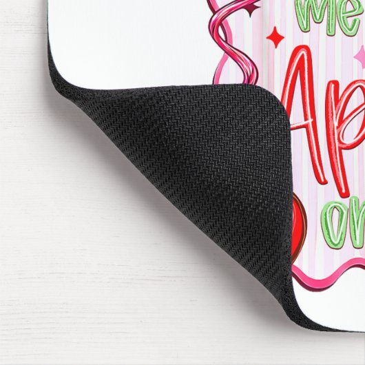 Preppy Take Me To The Orchard Coquette Bow Mousepad (Ecke)