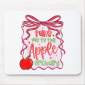 Preppy Take Me To The Orchard Coquette Bow  Mousepad (Vorne)
