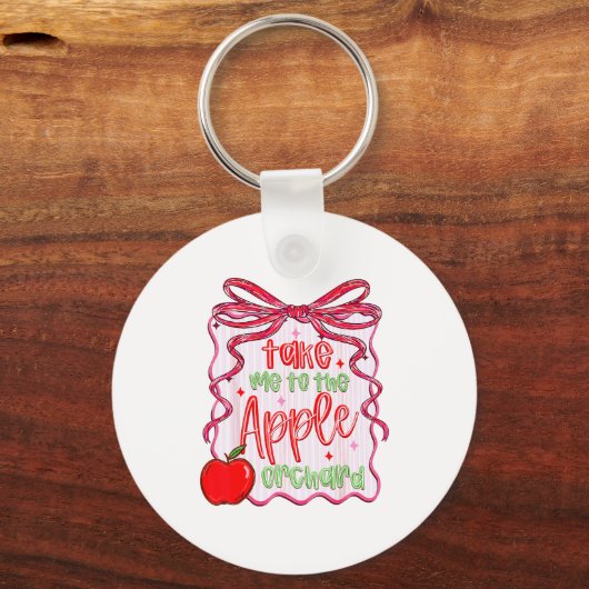 Preppy Take Me To The Orchard Coquette Bow Schlüsselanhänger (Vorderseite)
