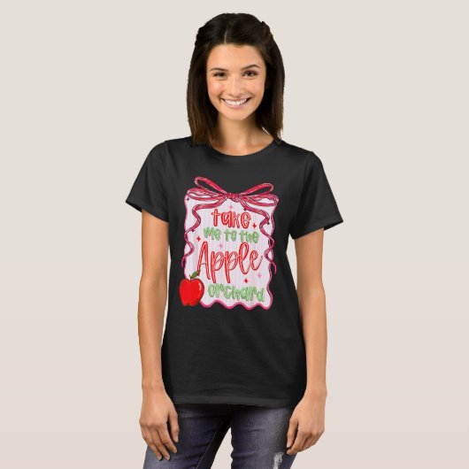 Preppy Take Me To The Orchard Coquette Bow T-Shirt (Vorne ganz)
