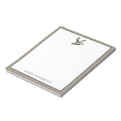 Preppy-Tarnmuster-Stockente Notizblock (Rotiert)