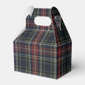 Preppy Tartan Plaid Christmas Party Favor Boxes Geschenkschachtel (Rückseite)