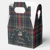 Preppy Tartan Plaid Christmas Party Favor Boxes Geschenkschachtel (Geöffnet)