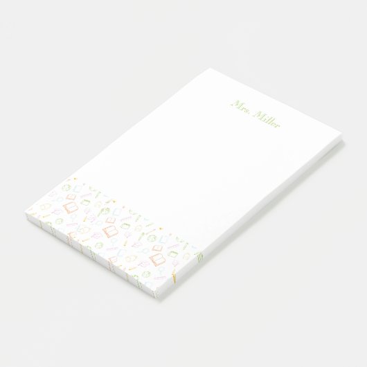 Preppy Teacher Post-It Notes Klebezettel (angewinkelt)